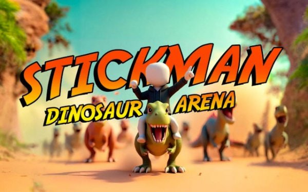 Stickman: Dinosaur Arena - Dino Squad Battle Online Game