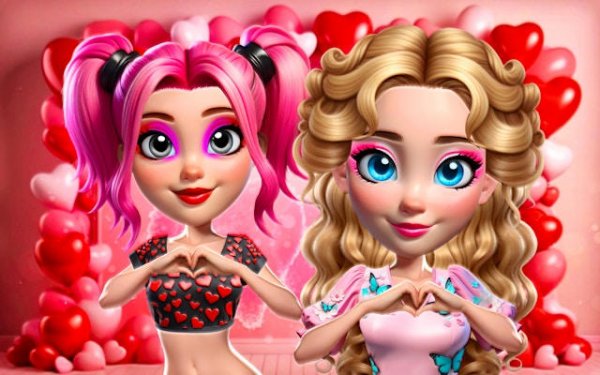Vibrant Hearts Glamour vs Punk Fashion Game Online