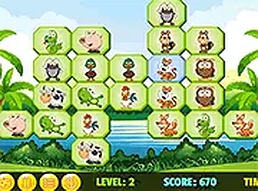 Jungle Mahjong Deluxe Online Puzzle Game