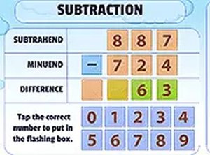 Subtraction Practice Math Game