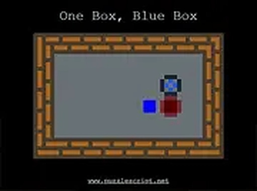 One Box, Blue Box Puzzle Game