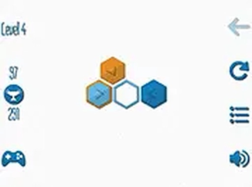 Hexagons Moving Puzzle Game