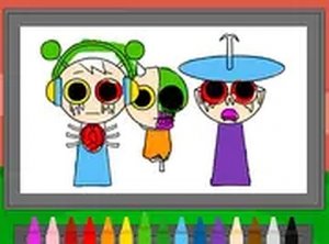 Sprunki Halloween Coloring Book Online Game