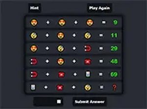 Emoji Math Puzzle Game