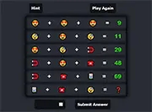 Emoji Math Puzzle Game