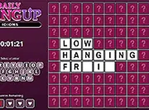 Daily HangUp Idioms Puzzle Game